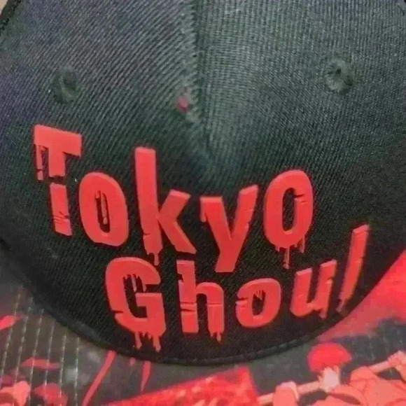 TOKYO GHOUL Snapback Cap  Japanese Dark Fantasy Manga Graphic Anime Hat Lid - Picture 2 of 10